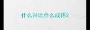 什么兴比什么成语