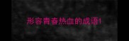 形容青春热血的成语