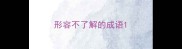 形容不了解的成语