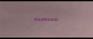 稻谷成熟的成语