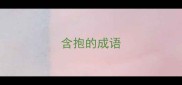 含抱的成语