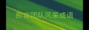 形容团队风采成语