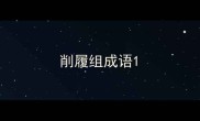 削履组成语