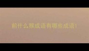前什么猴成语有哪些成语
