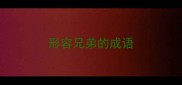 形容兄弟的成语