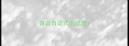 自言自语式的成语