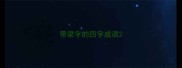 带梁字的四字成语