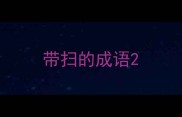 带扫的成语