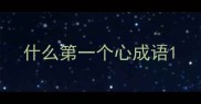 什么第一个心成语