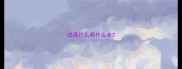 成语什么偏什么全