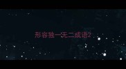 形容独一无二成语