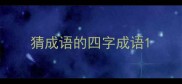 猜成语的四字成语