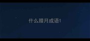 什么腊月成语