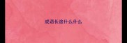 成语长途什么什么