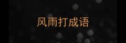风雨打成语