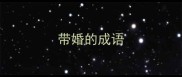 带婚的成语