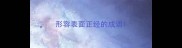 形容表面正经的成语