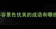 形容景色优美的成语有哪些