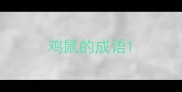 鸡鼠的成语
