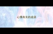 心情有关的成语