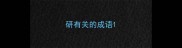 研有关的成语
