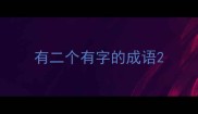 有二个有字的成语