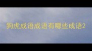 狗虎成语成语有哪些成语