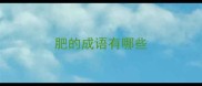 肥的成语有哪些
