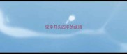 宝字开头四字的成语