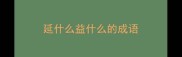 延什么益什么的成语