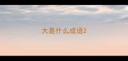 大是什么成语
