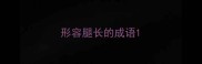 形容腿长的成语