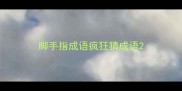 脚手指成语疯狂猜成语