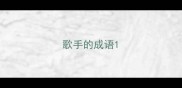 歌手的成语