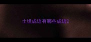 土组成语有哪些成语