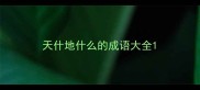 天什地什么的成语大全