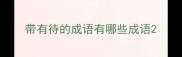 带有待的成语有哪些成语