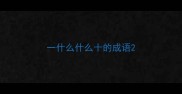 一什么什么十的成语