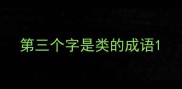 第三个字是类的成语