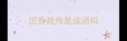 沉香救母是成语吗