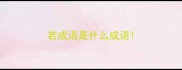 若成语是什么成语