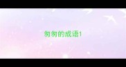 匆匆的成语