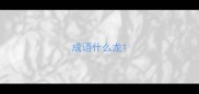 成语什么龙