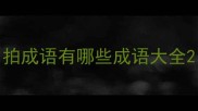 拍成语有哪些成语大全