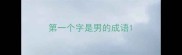 第一个字是男的成语
