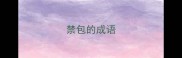 禁包的成语