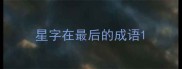 星字在最后的成语