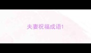 夫妻祝福成语
