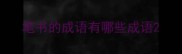 笔书的成语有哪些成语