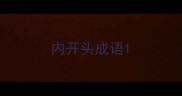 内开头成语